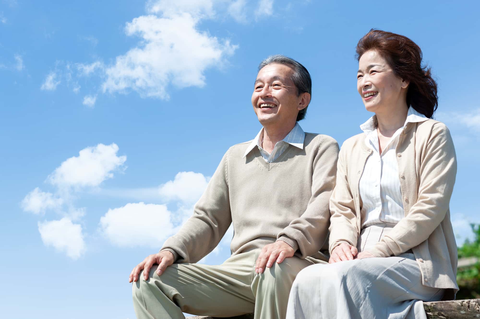 総入れ歯にした笑顔の夫婦